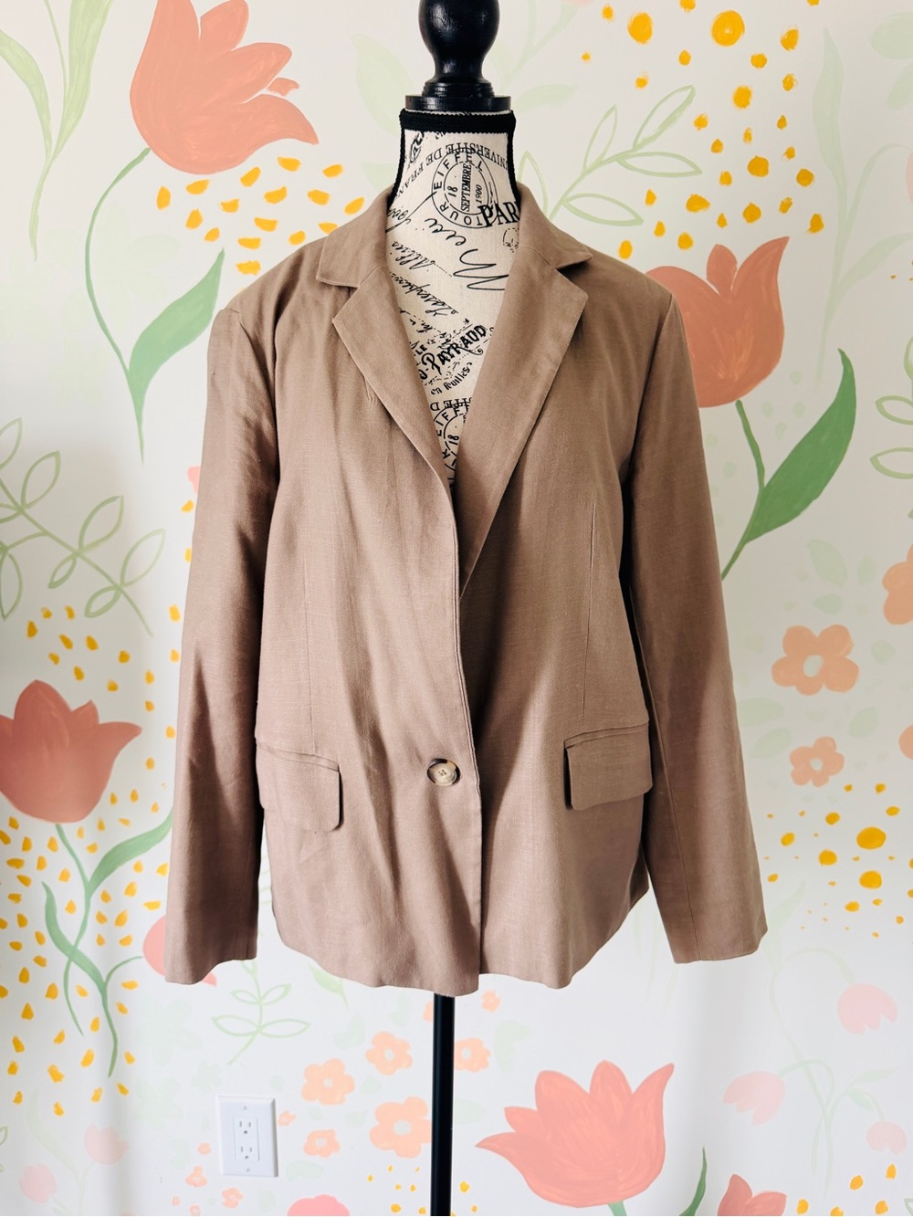 Maeve Anthropologie Linen Blend Blazer – Size SP